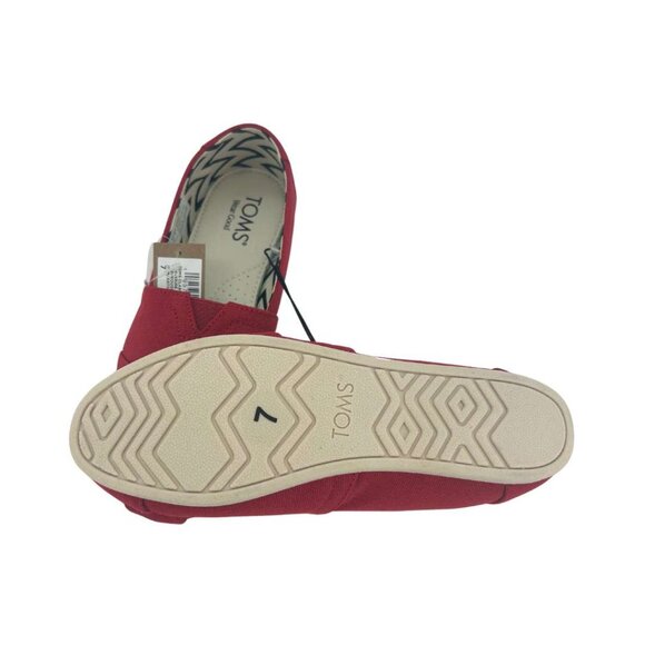 Toms Women's Canvas Loafer | Red | Classic Design | Size 7 **NEW - Picture 5 of 5